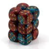 D6 Cube: Red-Teal/Gold