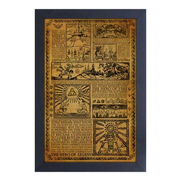 Zelda: Story of The Hero Framed Print