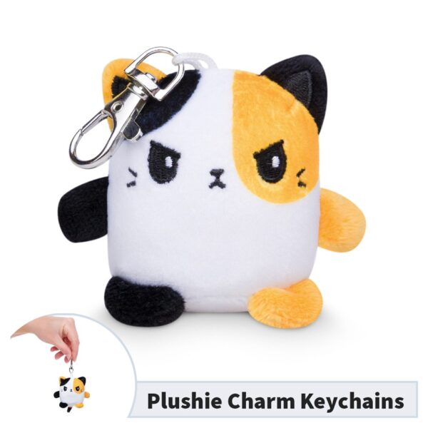 Keychain: Plush Angry Calico Cat