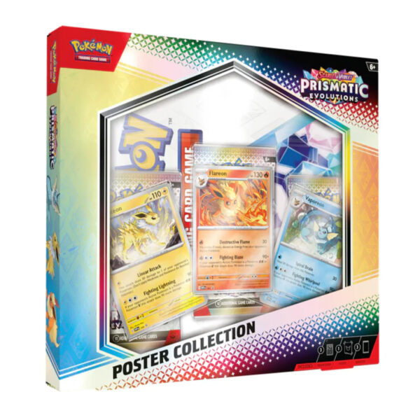PKM: Scarlet & Violet 8.5 Prismatic Evolutions Poster Collection 1/17/25
