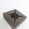 D20 Swords - D&D - Vegan Leather Dice Box: Grey