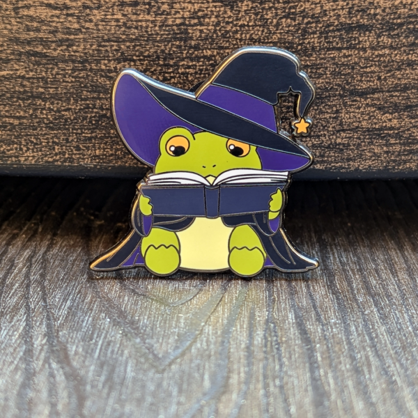 PIN: Wizard Frog Reading Book