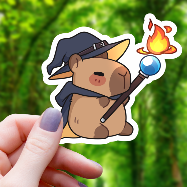 STK: Wizard Capybara Casting Fireball