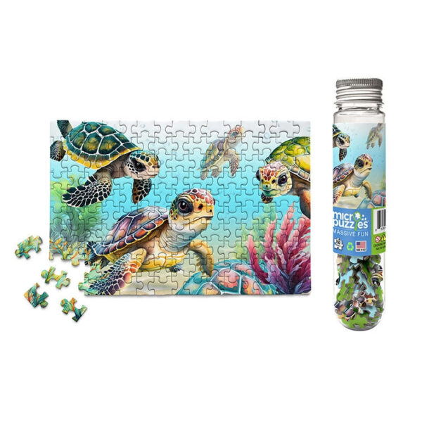 Jigsaw Micro Puzzle: Flippin Awesome Sea Turtles