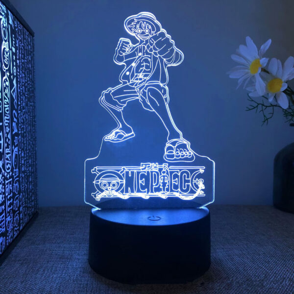 LED Night Light: One Piece Monkey D Luffy Logo