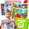 Jigsaw: Wooden Puzzles for Toddlers | Dino,Animals, Vehicles & Space