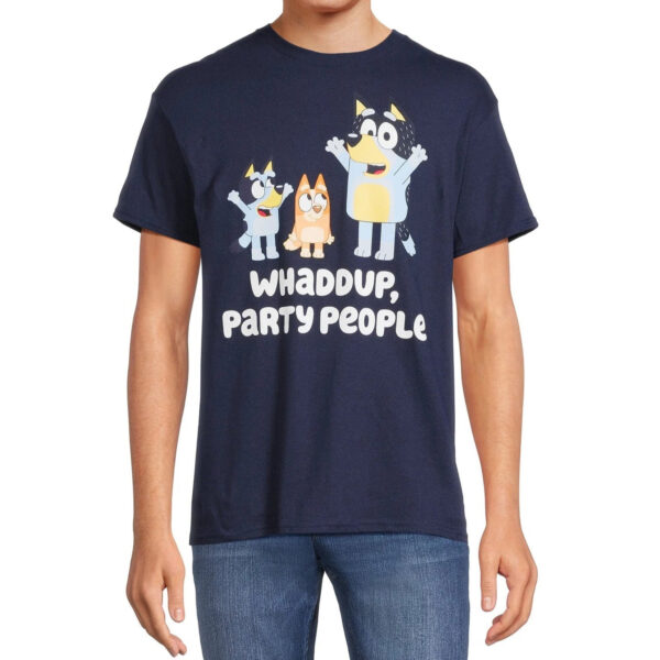Tee: Bluey: Whaddup Party People