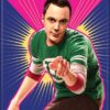 Magnet: Big Bang Theory Bazinga w/ Sheldon