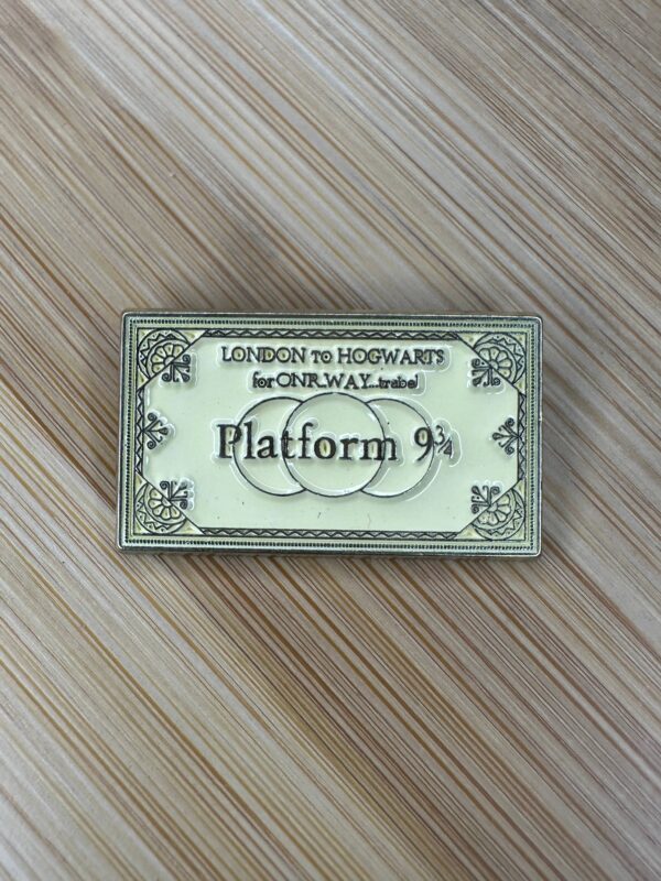 PIN: Harry Potter Platform 9 3/4 Hogwarts Ticket