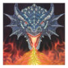 Crystal Art: Dragon Fire Head Card Kit