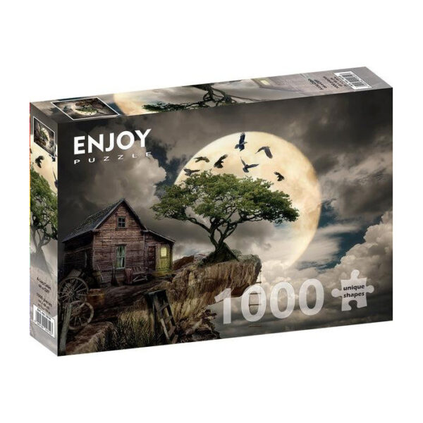 Jigsaw: Log Cabin on a Cliff 1000 pcs