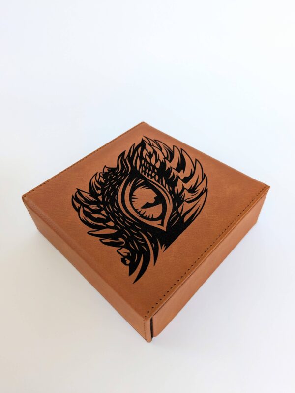 Roving Eye Dice Box - Chestnut