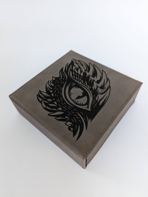Roving Eye Dice Box - Grey