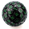 D100: 45 mm Hex Plate - Black/Green