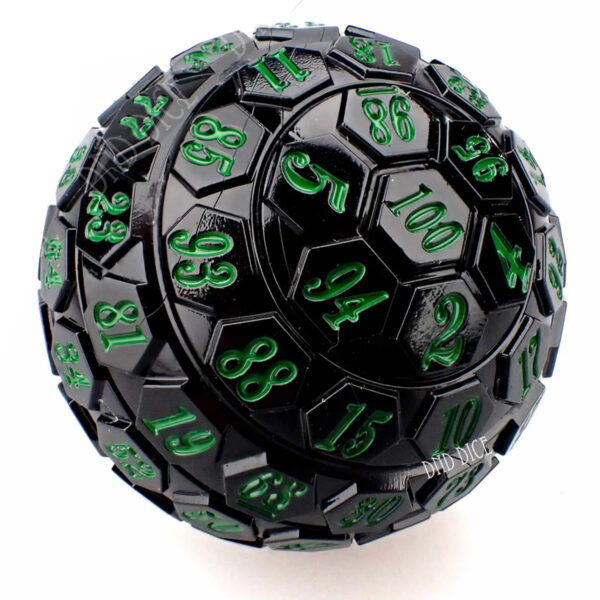 D100: 45 mm Hex Plate - Black/Green