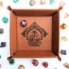 Fate Twister Dice Rolling Tray - Chestnut