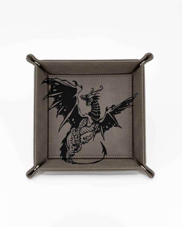 Spawn of Tiamat Dice Rolling Tray - Grey
