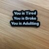 PIN: You is Tired, You is Broke, You is Adulting