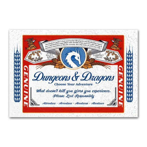 Magnet: D&D Beer Label