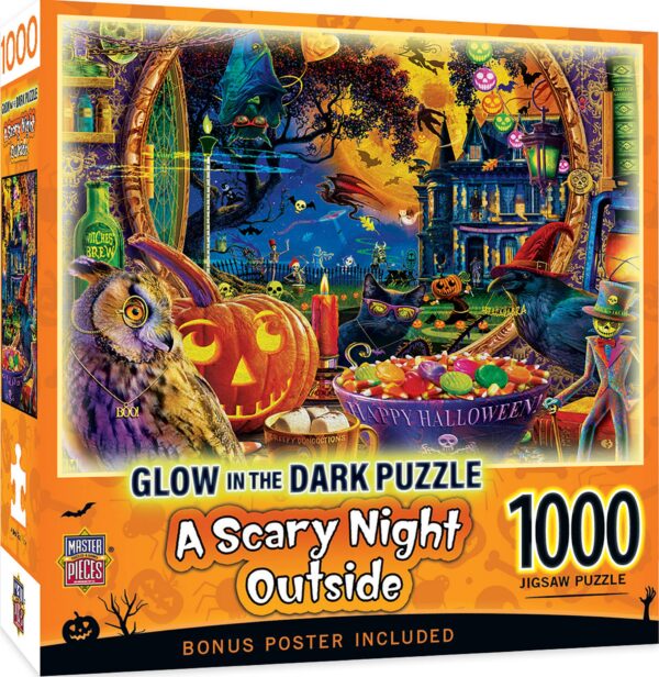 Jigsaw: Glow in the Dark - A Scary Night Outside 1000 Pcs