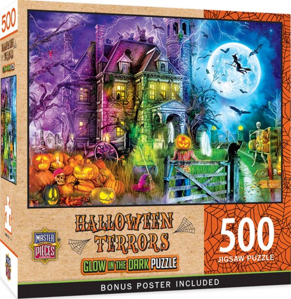 Jigsaw: Glow in the Dark - Halloween Terrors 500 Pcs