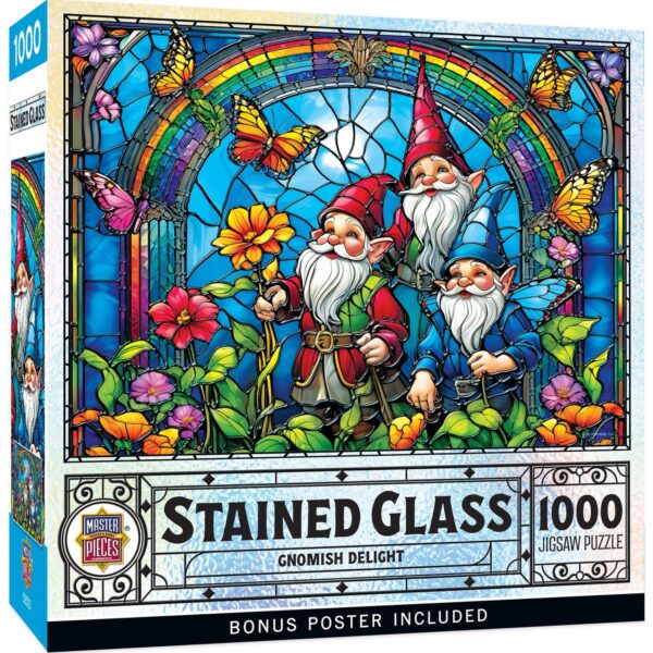 Jigsaw: Stained Glass - Gnomish Delight 1000 Pcs