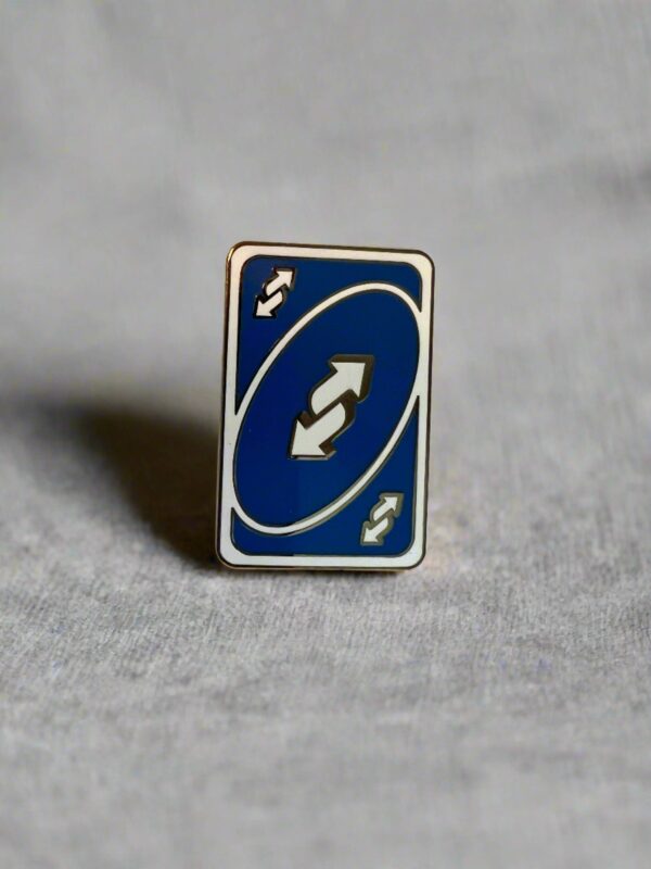 PIN: Reverse Uno Blue