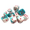 D6 Cube: Teal-White/Red Ltd Edition