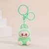 Keychain: Green Flocked Monster