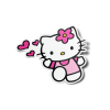 STK: Hello Kitty Waving w/ Hearts