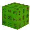Rubik's Cube: Mahjong Glow in the Dark