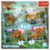 Jigsaw Puzzles: Unique Dinosaurs 4 in 1