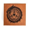 Dragon Circle Dice Box: Chestnut