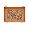 Dice Wyrm Dance Magnetic Dice Tray - Chestnut